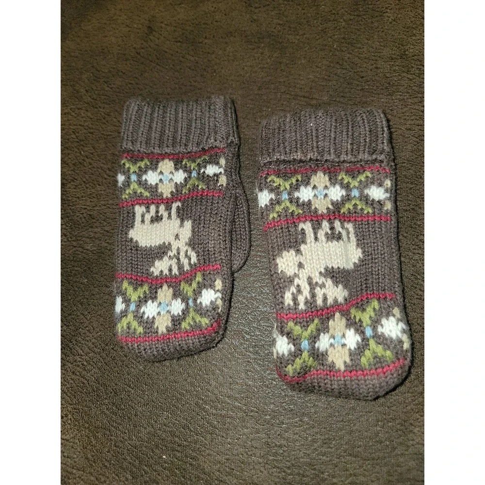 Janie and jack hat and mittens set moose winter 2t‎ 3t